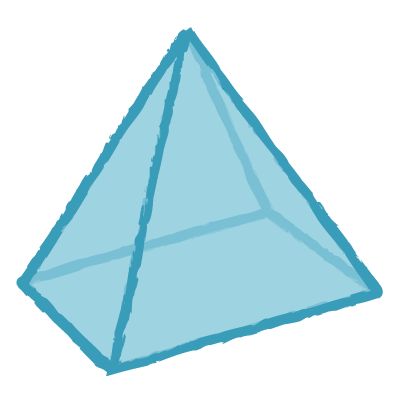 四角錐｜quadrangular pyramid