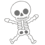 ガイコツ｜skeleton